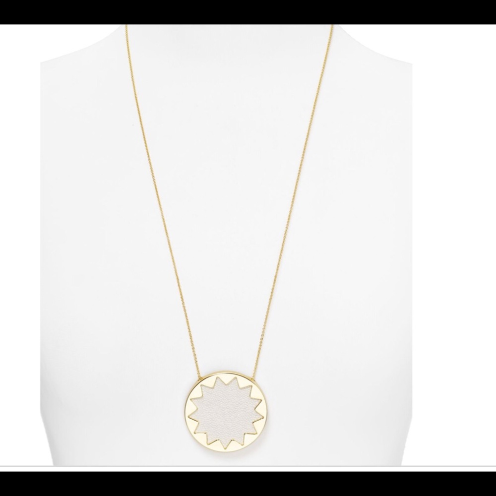 House of Harlow white pearl sunburst necklace